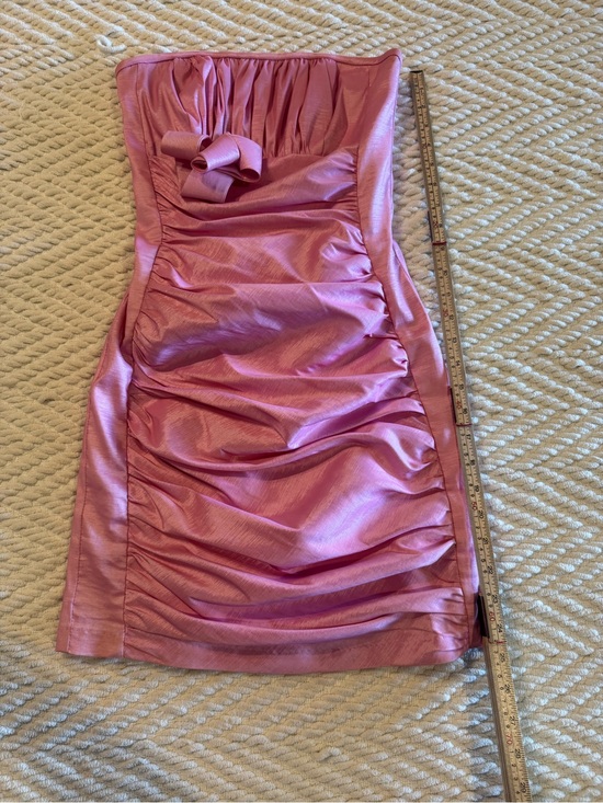 Jessica McClintock Dresses & Skirts - Jessica McClintock Strapless Shimmering Rose Pink Ruched Dress